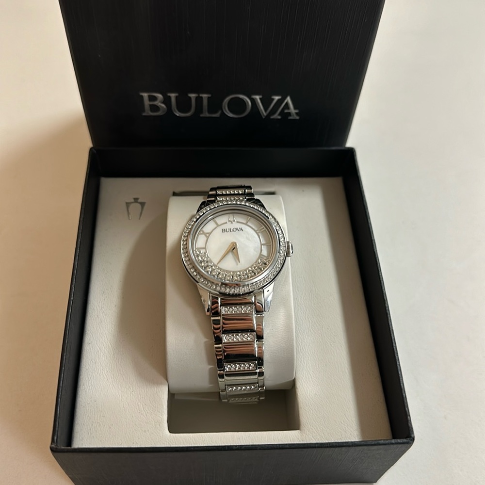 Bulova Silver Watch - NEVER WORN